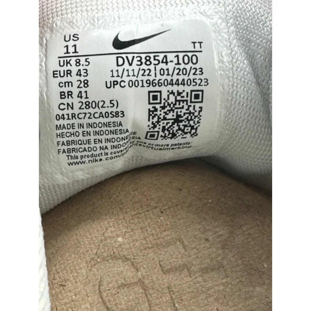 Women's Nike Air Zoom Pegasus 40 White Coconut Milk Sail Black Running Size 11 - Picture 11 of 12